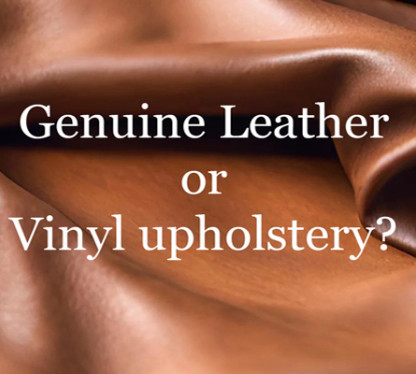 leather or vinyl upholstery