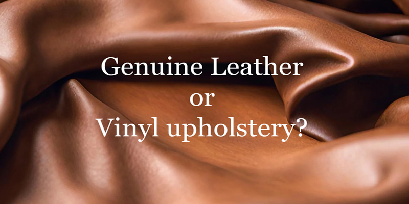 leather or vinyl upholstery